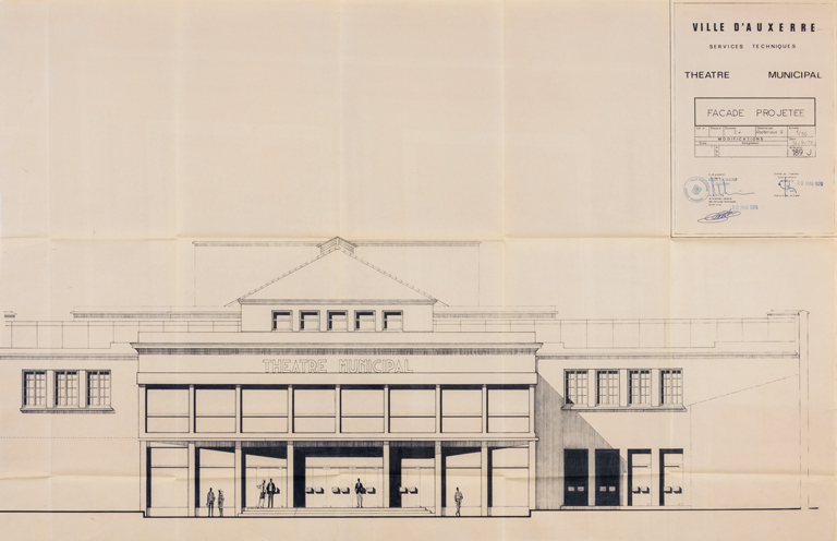  théâtre maison du peuple © Pierre-Marie Barbe-Richaud / Région Bourgogne-Franche-Comté, Inventaire du patrimoine - 2023