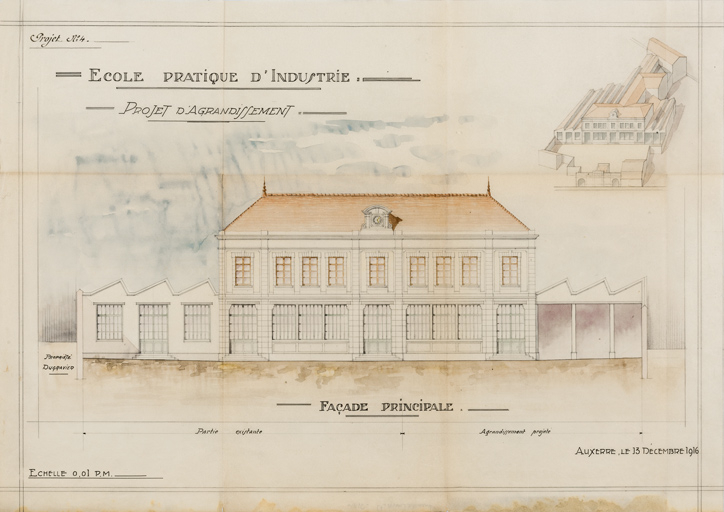 école professionnelle © Pierre-Marie Barbe-Richaud / Région Bourgogne-Franche-Comté, Inventaire du patrimoine - 2023  école professionnelle © Pierre-Marie Barbe-Richaud / Région Bourgogne-Franche-Comté, Inventaire du patrimoine - 2023