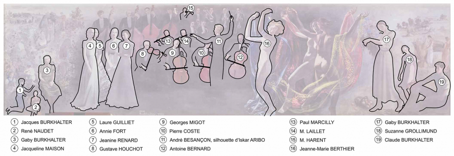 peinture monumentale © Aline Thomas / Région Bourgogne-Franche-Comté, Inventaire du patrimoine - 2023  peinture monumentale © Aline Thomas / Région Bourgogne-Franche-Comté, Inventaire du patrimoine - 2023