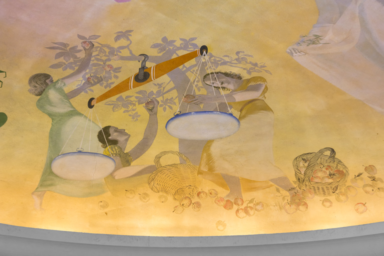 peinture monumentale © Pierre-Marie Barbe-Richaud / Région Bourgogne-Franche-Comté, Inventaire du patrimoine - 2023  peinture monumentale © Pierre-Marie Barbe-Richaud / Région Bourgogne-Franche-Comté, Inventaire du patrimoine - 2023