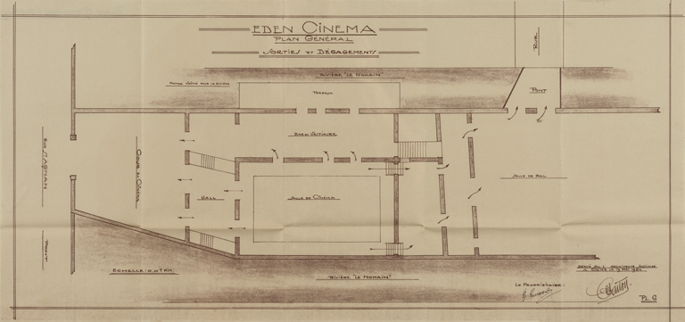 cinéma cercle de sociabilité salle des fêtes © Pierre-Marie Barbe-Richaud / Région Bourgogne-Franche-Comté, Inventaire du patrimoine - 2024  cinéma cercle de sociabilité salle des fêtes © Pierre-Marie Barbe-Richaud / Région Bourgogne-Franche-Comté, Inventaire du patrimoine - 2024