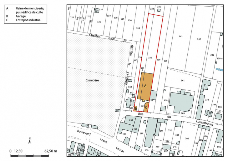  usine de menuiserie édifice religieux © Aline Thomas / Région Bourgogne-Franche-Comté, Inventaire du patrimoine - 2024