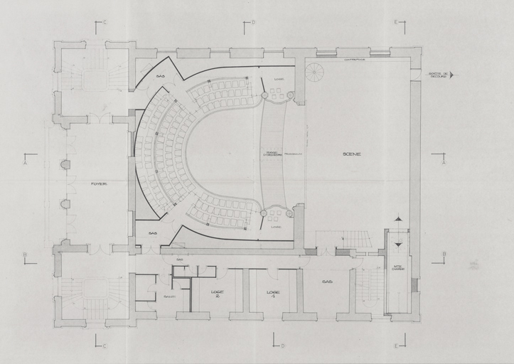  théâtre halle © Pierre-Marie Barbe-Richaud / Région Bourgogne-Franche-Comté, Inventaire du patrimoine - 2025