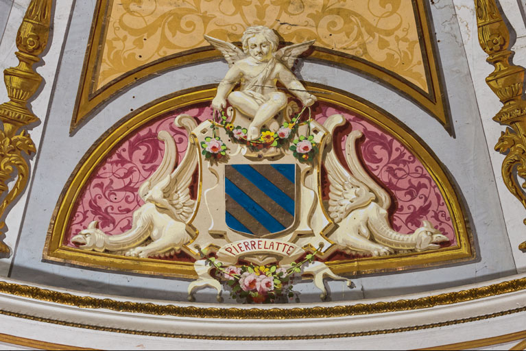  peinture monumentale armoiries © Pierre-Marie Barbe-Richaud / Région Bourgogne-Franche-Comté, Inventaire du patrimoine - 2025