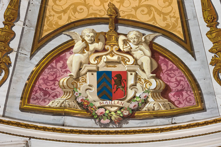  peinture monumentale armoiries © Pierre-Marie Barbe-Richaud / Région Bourgogne-Franche-Comté, Inventaire du patrimoine - 2025