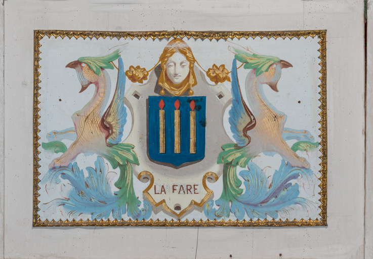  peinture monumentale armoiries © Pierre-Marie Barbe-Richaud / Région Bourgogne-Franche-Comté, Inventaire du patrimoine - 2025