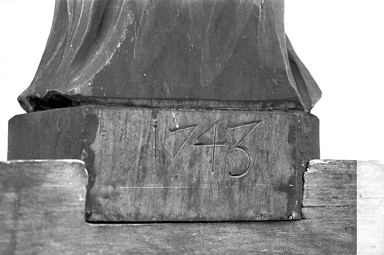 Détail : la date. © Yves Sancey / Région Bourgogne-Franche-Comté, Inventaire du patrimoine - 1974