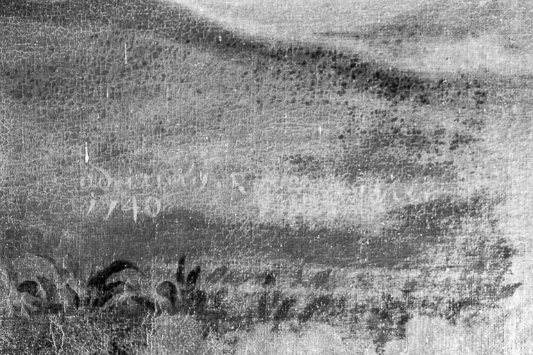 Détail : date et signature © Yves Sancey / Région Bourgogne-Franche-Comté, Inventaire du patrimoine - 1974