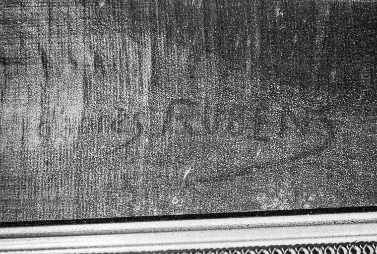 Détail : inscription. © Yves Sancey / Région Bourgogne-Franche-Comté, Inventaire du patrimoine - 1974