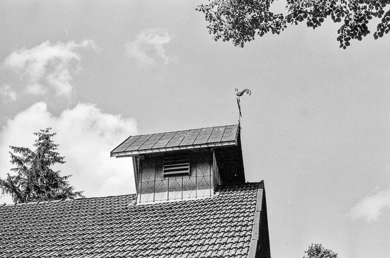 Vue du clocher. © Yves Sancey / Région Bourgogne-Franche-Comté, Inventaire du patrimoine - 1974