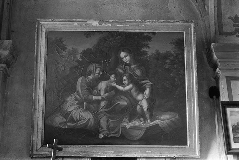 Tableau de la Vierge à l'Enfant, peinture, 18ème siècle : vue de face © Guy Forestier / Région Bourgogne-Franche-Comté, Inventaire du patrimoine - 1974