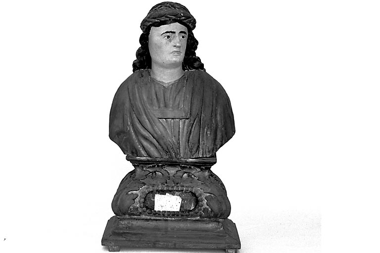 Vue d'un buste-reliquaire (2). © Yves Sancey / Région Bourgogne-Franche-Comté, Inventaire du patrimoine - 1975