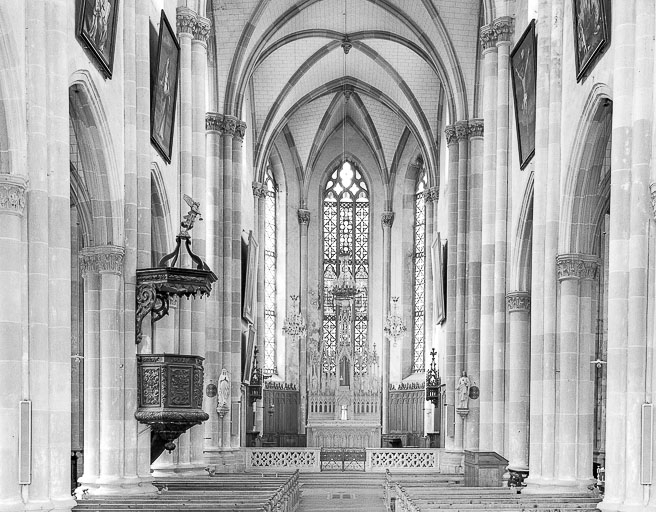 Choeur. © Yves Sancey / Région Bourgogne-Franche-Comté, Inventaire du patrimoine - 1975