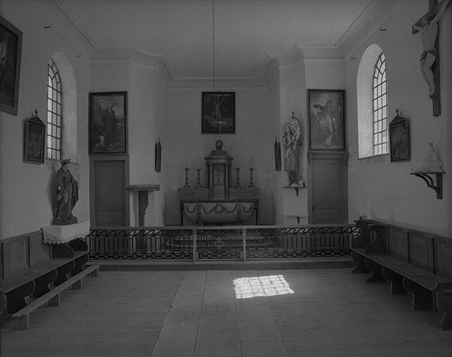Nef et choeur. © Yves Sancey / Région Bourgogne-Franche-Comté, Inventaire du patrimoine - 1975