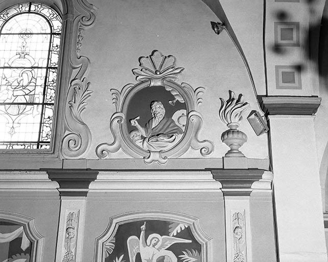 Les Docteurs de l'Eglise : saint Jérôme (mur sud du choeur). © Yves Sancey / Région Bourgogne-Franche-Comté, Inventaire du patrimoine - 1975