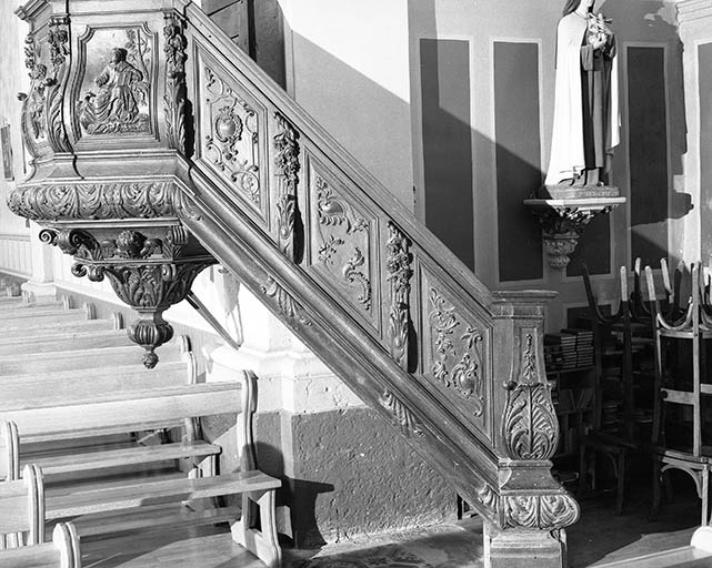 Détail : rampe. © Yves Sancey / Région Bourgogne-Franche-Comté, Inventaire du patrimoine - 1975