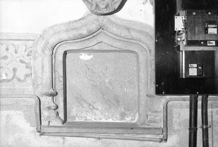 Niche de la chapelle droite. © Yves Sancey / Région Bourgogne-Franche-Comté, Inventaire du patrimoine - 1975