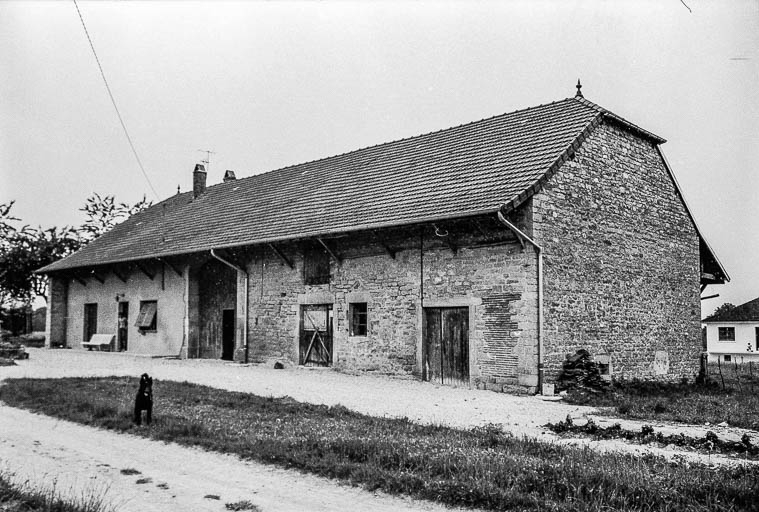 Ferme cadastrée 1969 AI 46  : façade antérieure. © Guy Forestier / Région Bourgogne-Franche-Comté, Inventaire du patrimoine - 1975