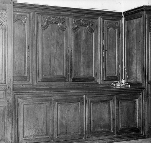 Lambris du mur ouest de la sacristie. © Yves Sancey / Région Bourgogne-Franche-Comté, Inventaire du patrimoine - 1975