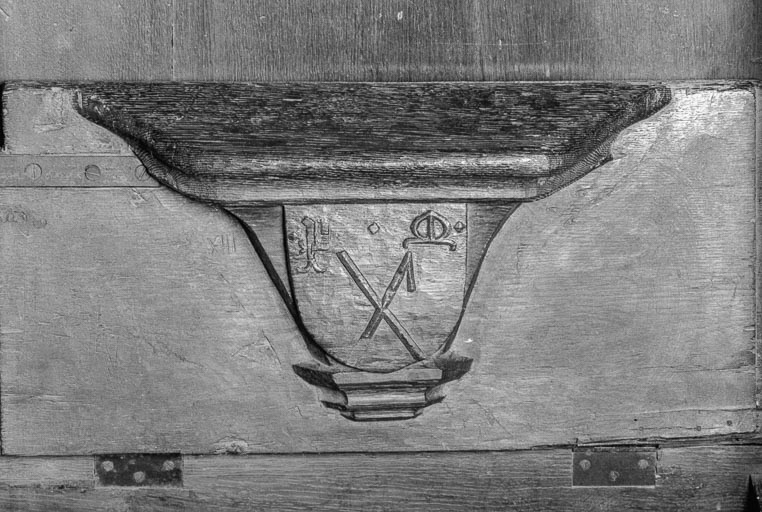 Stalles sud, n° 6, miséricorde. © Yves Sancey / Région Bourgogne-Franche-Comté, Inventaire du patrimoine - 1975