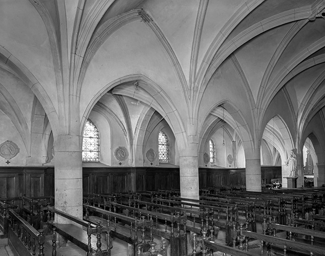 La nef, élévation nord. © Yves Sancey / Région Bourgogne-Franche-Comté, Inventaire du patrimoine - 1976