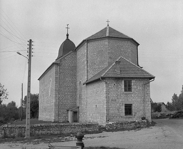 Le chevet. © Dominique Humbert / Région Bourgogne-Franche-Comté, Inventaire du patrimoine - 1976