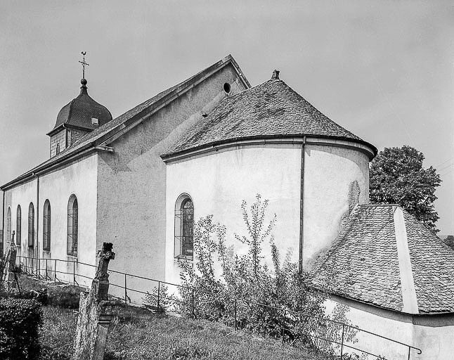 Le chevet. © Yves Sancey / Région Bourgogne-Franche-Comté, Inventaire du patrimoine - 1976