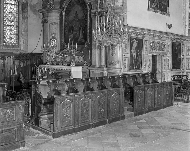 Vue d'ensemble du côté nord depuis le choeur. © Yves Sancey / Région Bourgogne-Franche-Comté, Inventaire du patrimoine - 1976