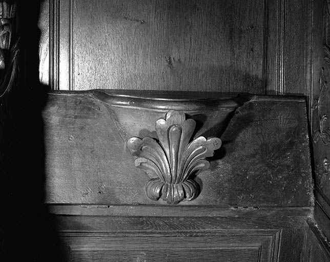 Miséricorde : palmette. © Dominique Humbert / Région Bourgogne-Franche-Comté, Inventaire du patrimoine - 1976