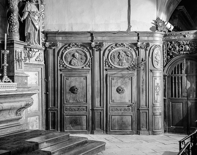 Vue générale du troisième pan de l'abside. © Yves Sancey / Région Bourgogne-Franche-Comté, Inventaire du patrimoine - 1976