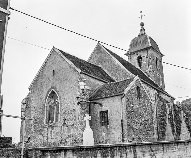 Façades postérieure et latérale gauche. © Yves Sancey / Région Bourgogne-Franche-Comté, Inventaire du patrimoine - 1976