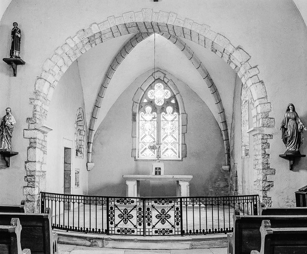 Le choeur. © Yves Sancey / Région Bourgogne-Franche-Comté, Inventaire du patrimoine - 1976