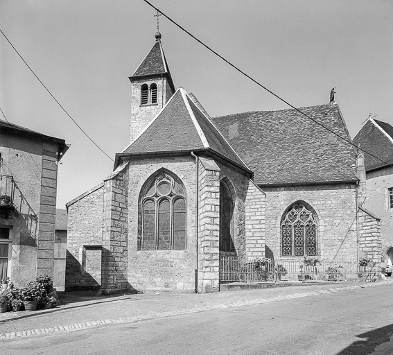 Façade postérieure. © Bernard Lardière / Région Bourgogne-Franche-Comté, Inventaire du patrimoine - 1976