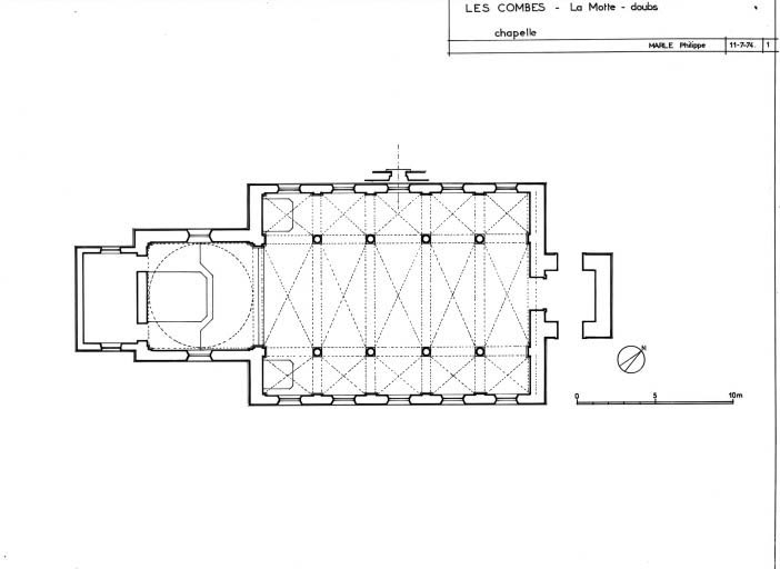 Plan au sol. © Yves Sancey / Région Bourgogne-Franche-Comté, Inventaire du patrimoine - 1977