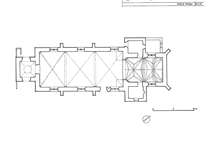 Plan au sol. © Yves Sancey / Région Bourgogne-Franche-Comté, Inventaire du patrimoine - 1977