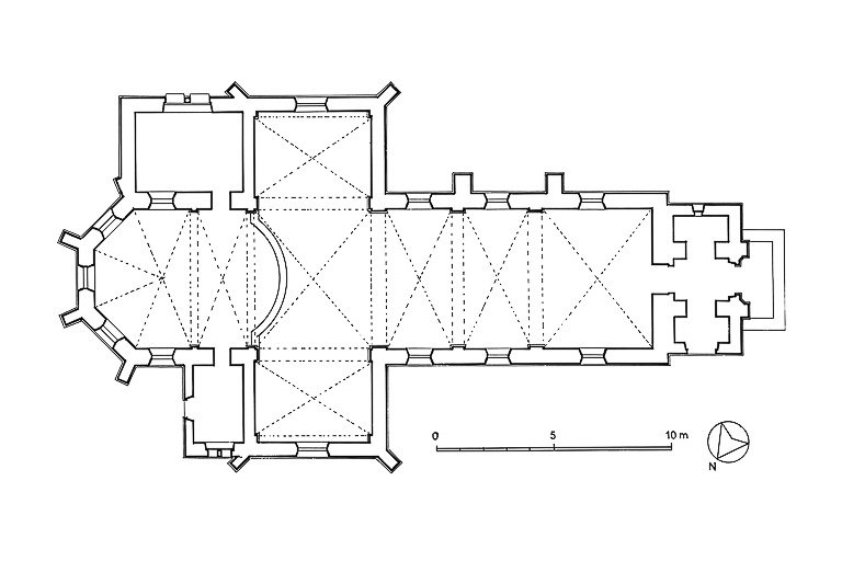 Plan au sol. © Yves Sancey / Région Bourgogne-Franche-Comté, Inventaire du patrimoine - 1977