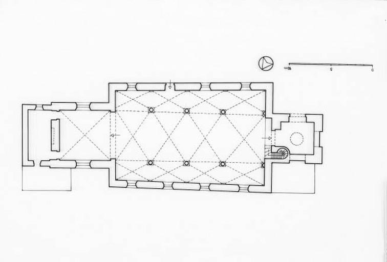 Plan au sol. © Yves Sancey / Région Bourgogne-Franche-Comté, Inventaire du patrimoine - 1977