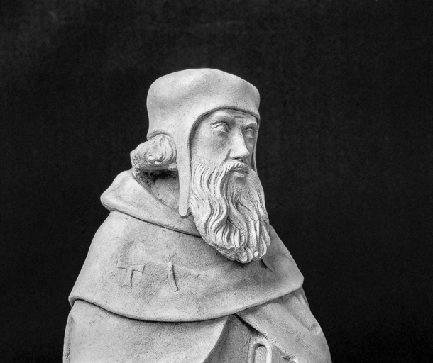 Détail : le buste. © Yves Sancey / Région Bourgogne-Franche-Comté, Inventaire du patrimoine - 1977