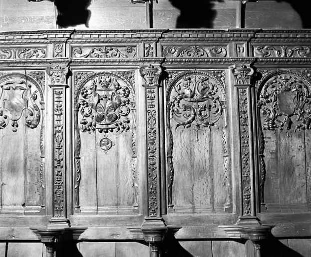 Panneaux 11 et 12 des stalles sud. © Yves Sancey / Région Bourgogne-Franche-Comté, Inventaire du patrimoine - 1978