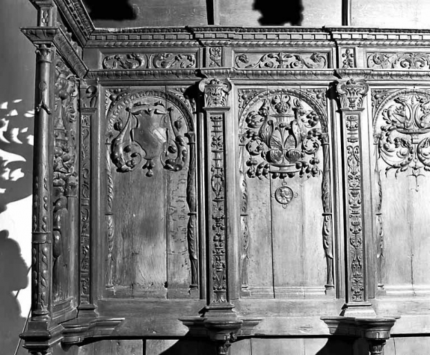 Panneaux 12 et 13 des stalles sud. © Yves Sancey / Région Bourgogne-Franche-Comté, Inventaire du patrimoine - 1978