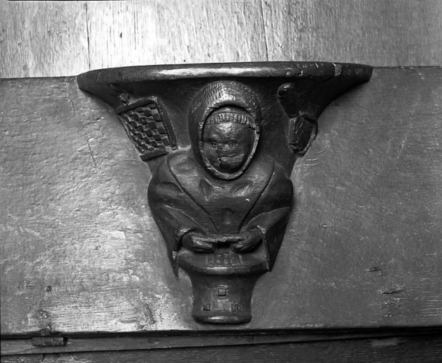 Miséricorde de la stalle basse nord n° 6. © Yves Sancey / Région Bourgogne-Franche-Comté, Inventaire du patrimoine - 1978