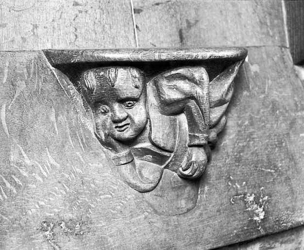 Miséricorde de la stalle haute nord n° 7. © Yves Sancey / Région Bourgogne-Franche-Comté, Inventaire du patrimoine - 1978