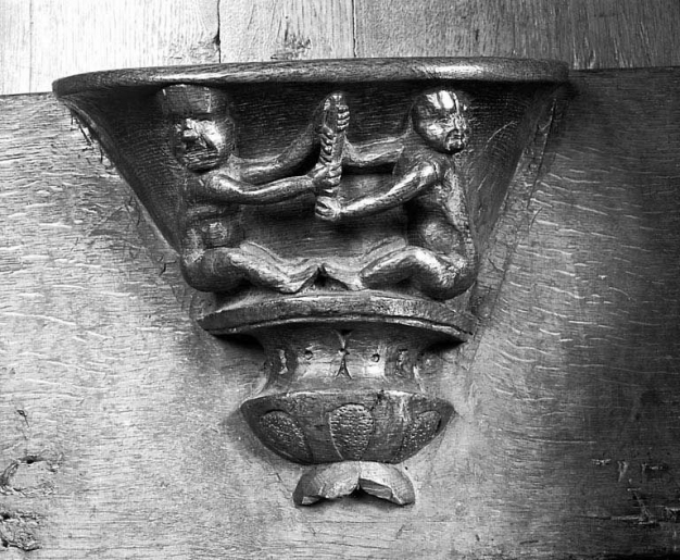 Miséricorde de la stalle haute nord n° 11. © Yves Sancey / Région Bourgogne-Franche-Comté, Inventaire du patrimoine - 1978