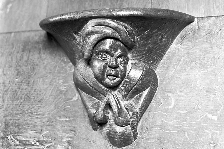 Miséricorde de la stalle haute sud n° 8. © Yves Sancey / Région Bourgogne-Franche-Comté, Inventaire du patrimoine - 1978