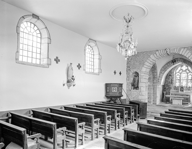 Nef et choeur. © Yves Sancey / Région Bourgogne-Franche-Comté, Inventaire du patrimoine - 1978