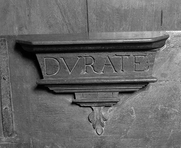 Détail : miséricorde côté nord n° 1. © Yves Sancey / Région Bourgogne-Franche-Comté, Inventaire du patrimoine - 1979