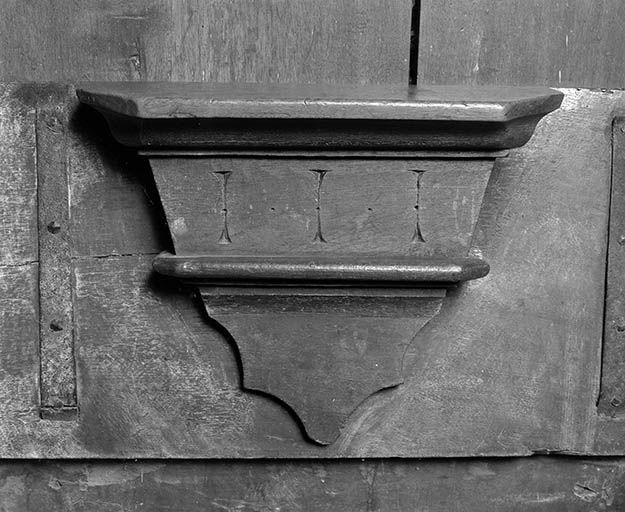 Détail : miséricorde côté nord n° 4. © Yves Sancey / Région Bourgogne-Franche-Comté, Inventaire du patrimoine - 1979