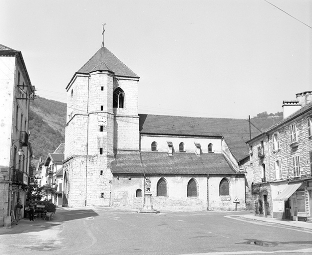 Vue d'ensemble du côté droit (sans le choeur). © Yves Sancey / Région Bourgogne-Franche-Comté, Inventaire du patrimoine - 1979