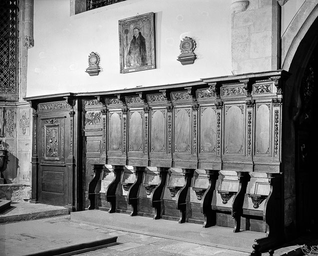 Vue d'ensemble côté sud en direction du choeur. © Yves Sancey / Région Bourgogne-Franche-Comté, Inventaire du patrimoine - 1979