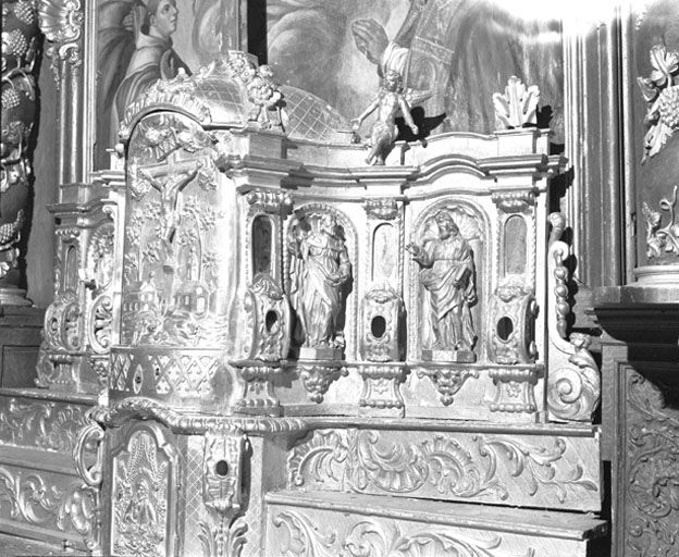Aile droite du tabernacle. © Yves Sancey / Région Bourgogne-Franche-Comté, Inventaire du patrimoine - 1979